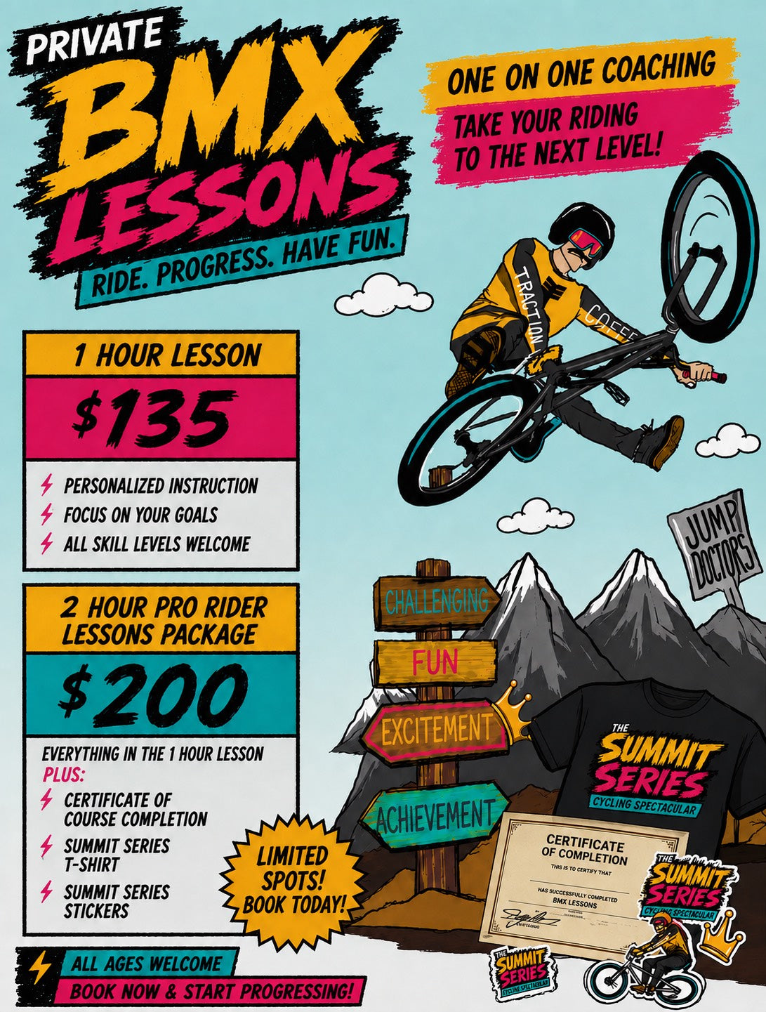 Private BMX Lessons From Pro Summit Series competitor "Cody Wheeler"